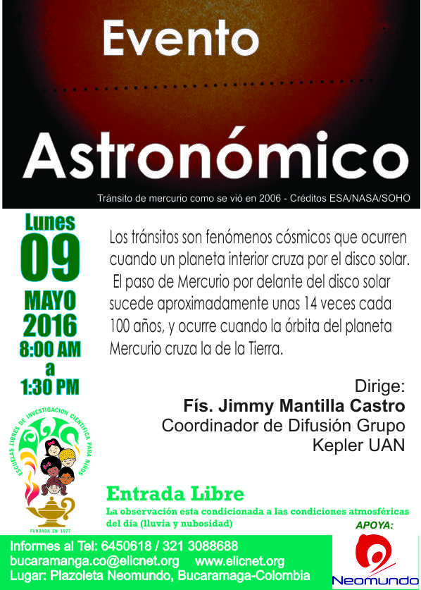 72. Evento Astronómico 9.05.2016